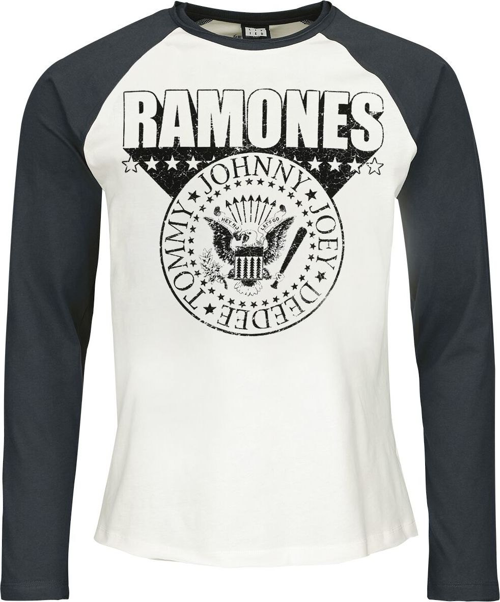 Ramones Amplified Collection - 3D Crest Baseball tričko s dlouhým rukávem vícebarevný - RockTime.cz