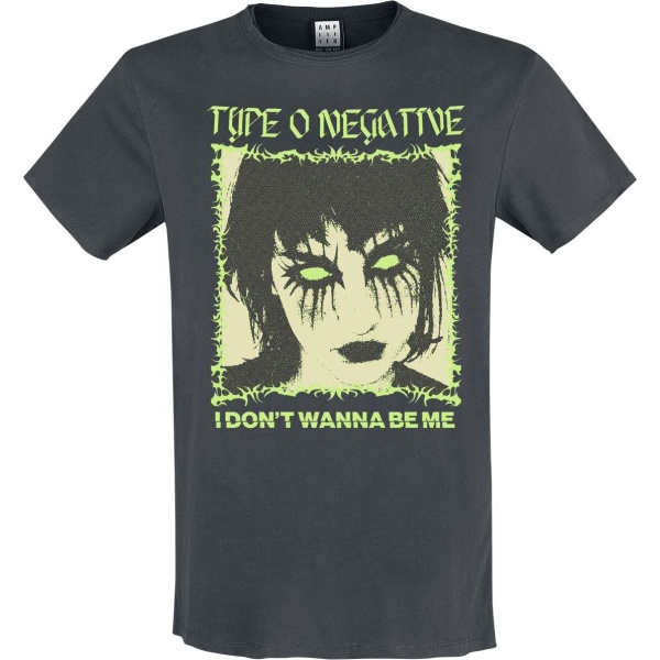 Type O Negative Amplified Collection - I Don't Wanna Be Me Tričko charcoal - RockTime.cz