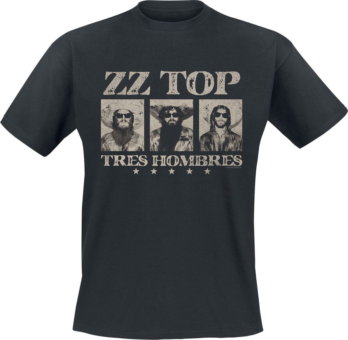 ZZ Top Tres hombres Tričko černá - RockTime.cz