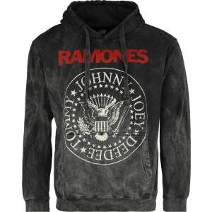 Ramones Crest Mikina s kapucí tmavě šedá - RockTime.cz