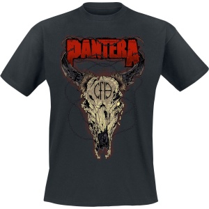 Pantera Steer Skull Tričko černá - RockTime.cz