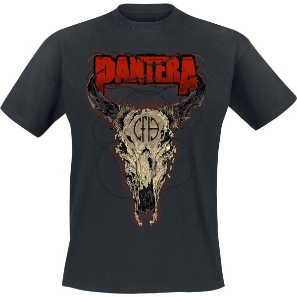 Pantera Steer Skull Tričko černá - RockTime.cz