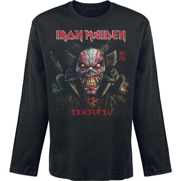 Iron Maiden Senjutsu Back Cover Tričko s dlouhým rukávem černá - RockTime.cz