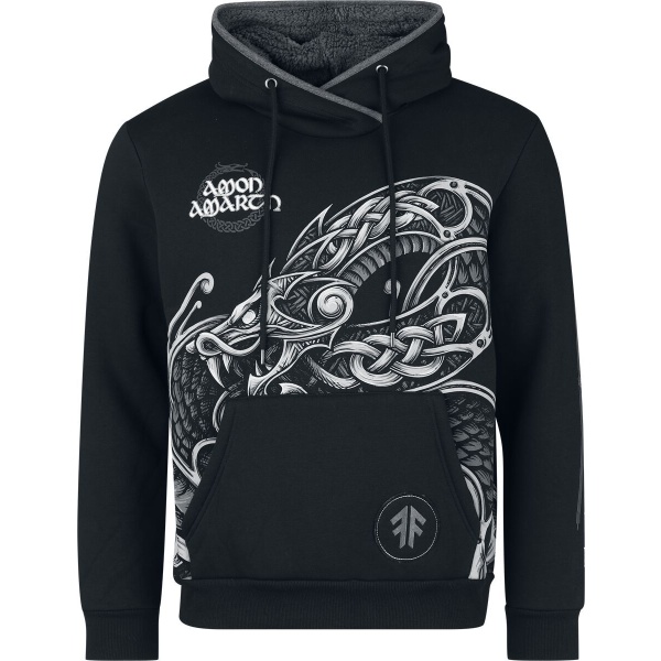 Amon Amarth EMP Signature Collection Mikina s kapucí cerná/šedá - RockTime.cz