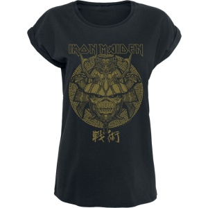 Iron Maiden Senjutsu Metallic Gold Dámské tričko černá - RockTime.cz