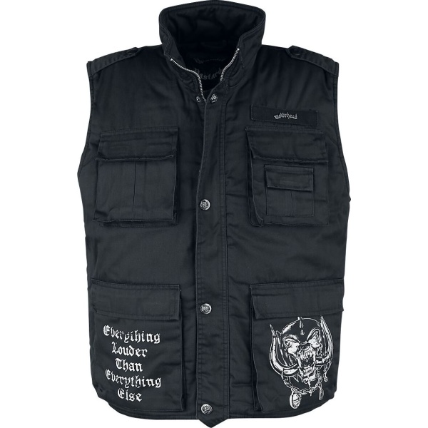 Motörhead Brandit Bastards - Ranger Vest Vesta černá - RockTime.cz