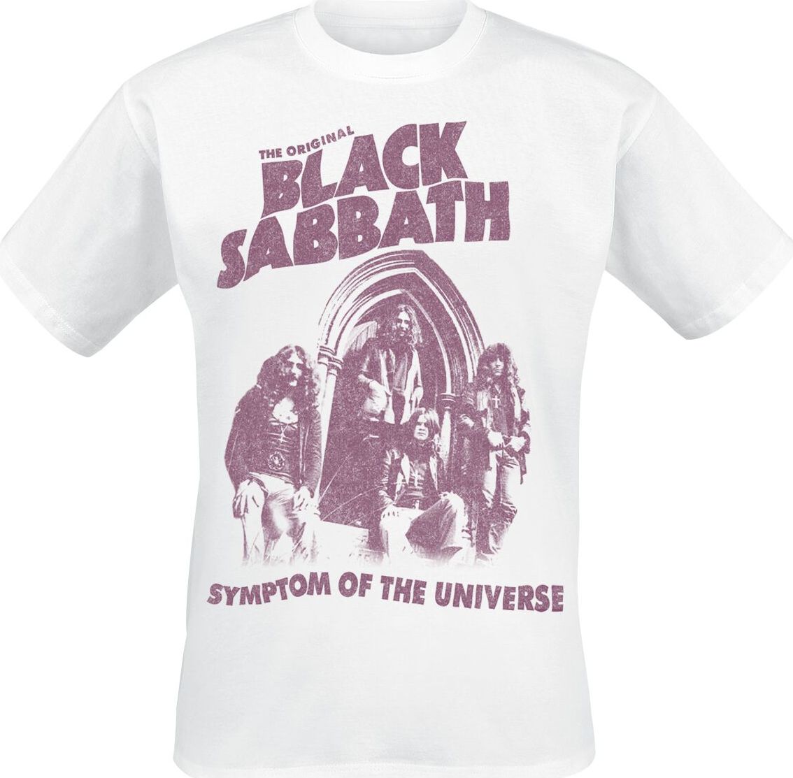 Black Sabbath Symptom Of The Universe Tričko bílá - RockTime.cz