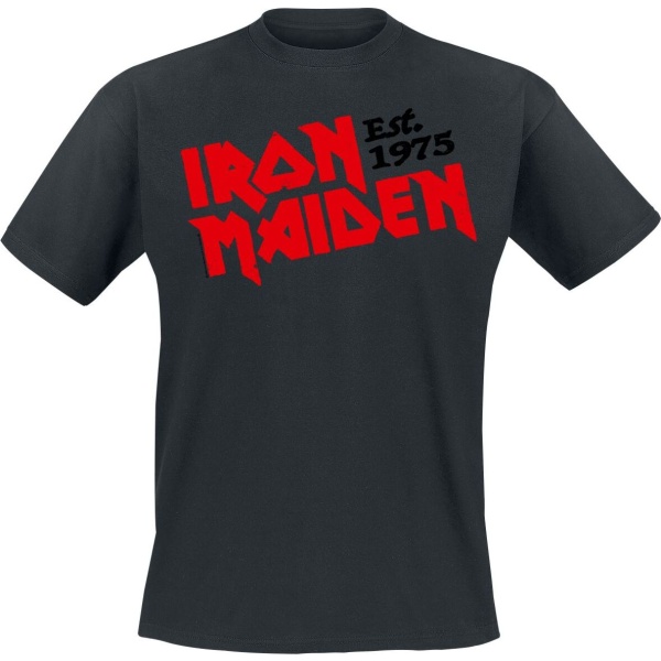 Iron Maiden Est. 1975 Tričko černá - RockTime.cz