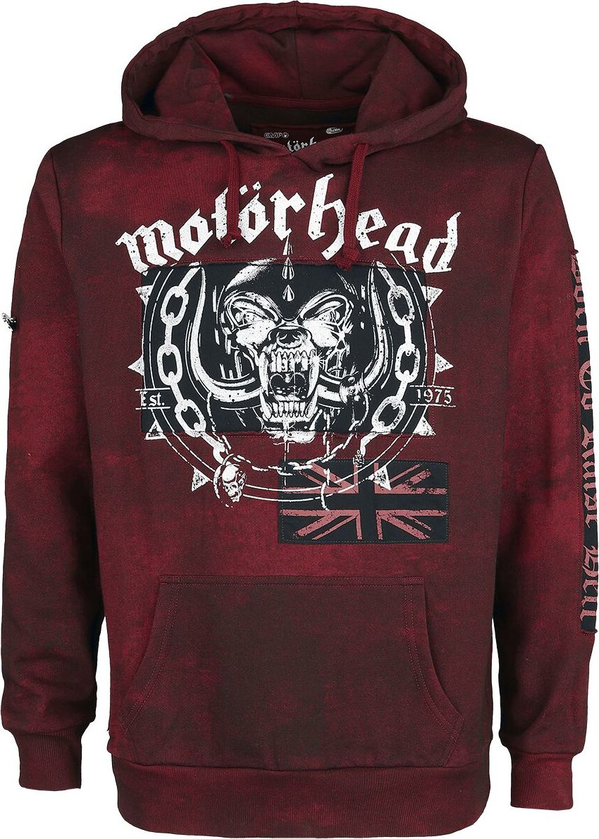 Motörhead EMP Signature Collection Mikina s kapucí bordová - RockTime.cz