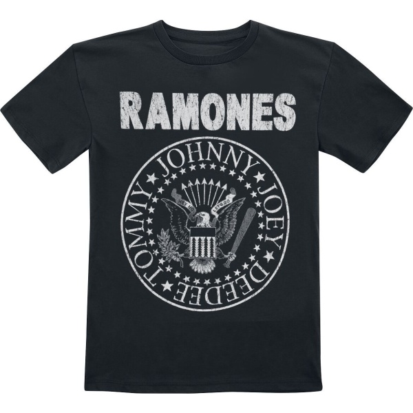 Ramones Kids - Seal Hey Ho Lets Go Backprint detské tricko černá - RockTime.cz