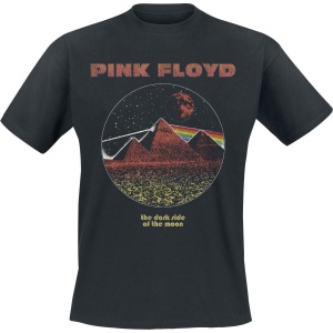 Pink Floyd DSTOM Pyramids Vintage Tričko černá - RockTime.cz