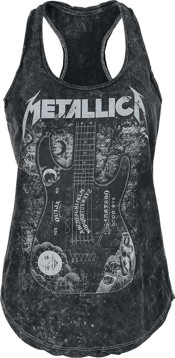 Metallica Ouija Guitar Dámský top černá - RockTime.cz