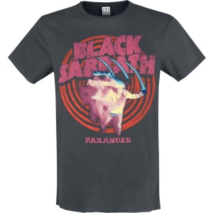 Black Sabbath Amplified Collection - Paranoid Tričko charcoal - RockTime.cz