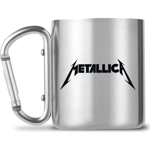 Metallica Tasse mit Karabinerhaken Hrnek stríbrná - RockTime.cz