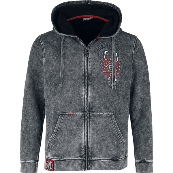 Parkway Drive EMP Signature Collection Mikina s kapucí na zip šedá - RockTime.cz