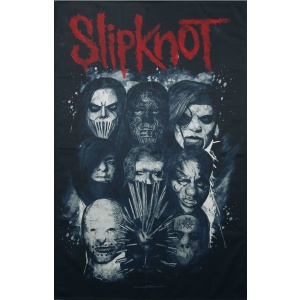 Slipknot Masks Textilní plakát vícebarevný - RockTime.cz