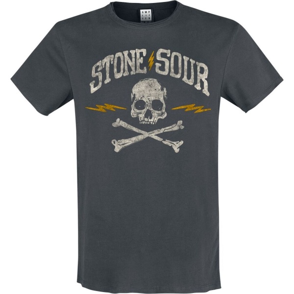 Stone Sour Amplified Collection - Skull Tričko charcoal - RockTime.cz