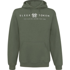 Sleep Token Mask Green Mikina s kapucí zelená - RockTime.cz