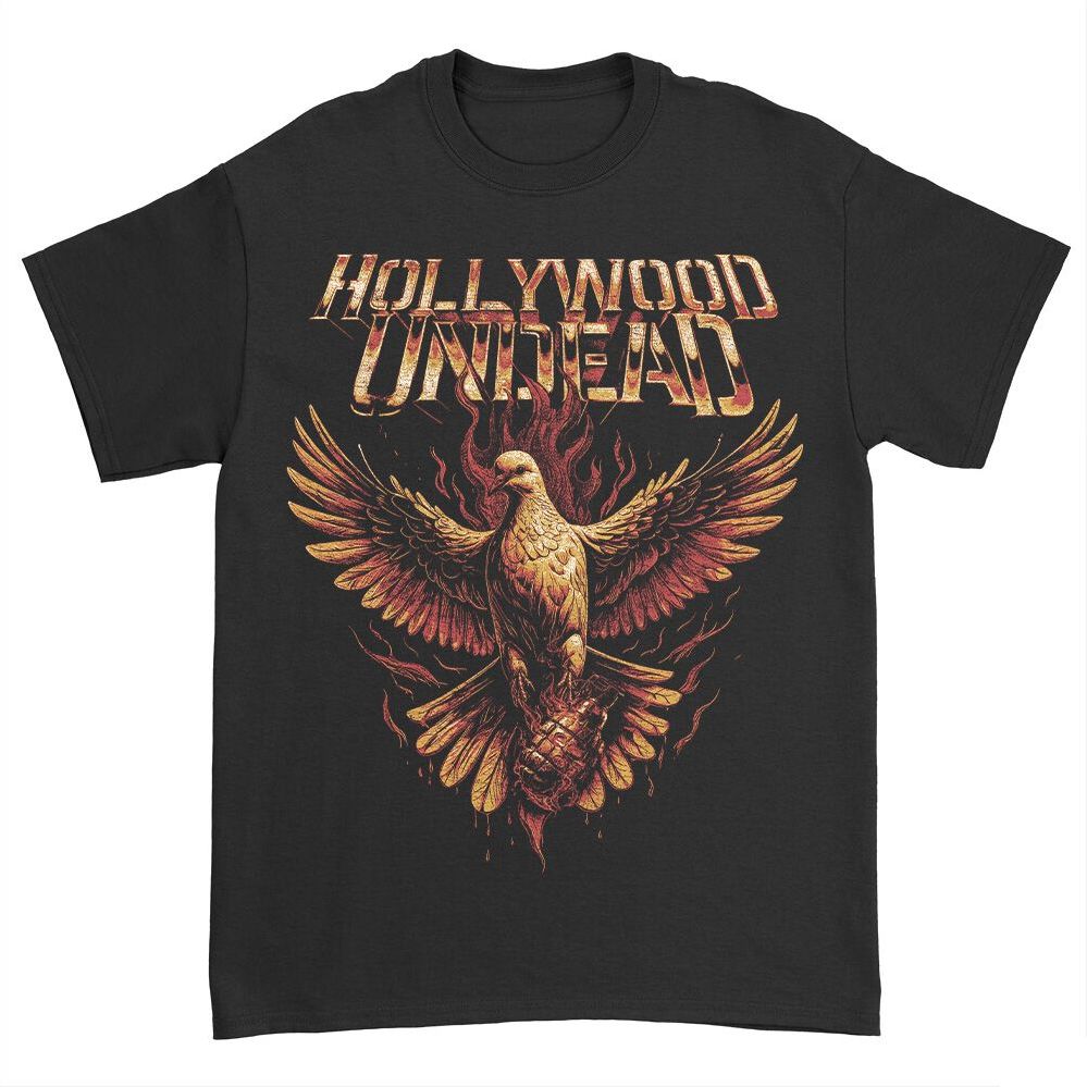 Hollywood Undead Bird Flames Tričko černá - RockTime.cz