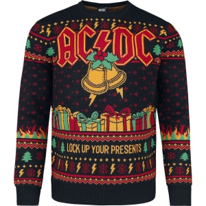 AC/DC Holiday Sweater 2024 Pletený svetr vícebarevný - RockTime.cz