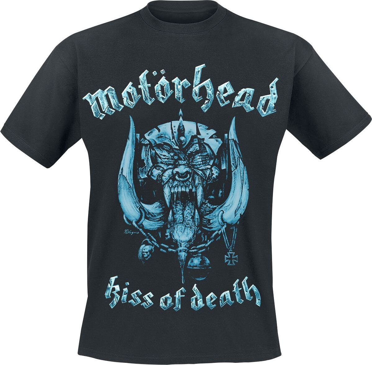 Motörhead Kiss Of Death Warpig Cut Out Tričko černá - RockTime.cz