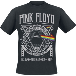 Pink Floyd The Dark Side Of The Moon - Tour 1972 Tričko černá - RockTime.cz