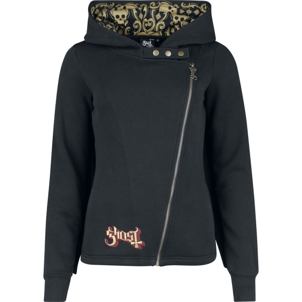 Ghost EMP Signature Collection Dámská mikina s kapucí na zip černá - RockTime.cz