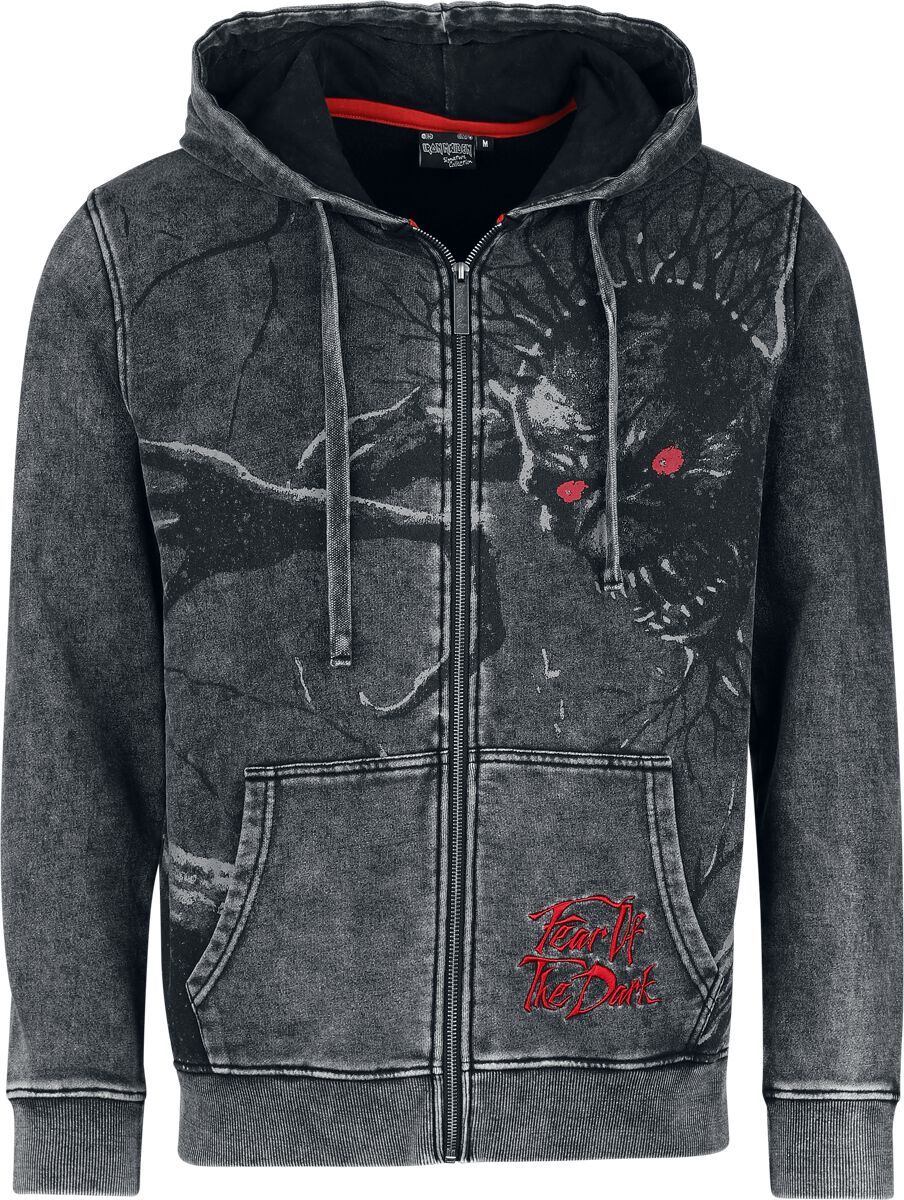 Iron Maiden EMP Signature Collection Mikina s kapucí na zip šedá - RockTime.cz