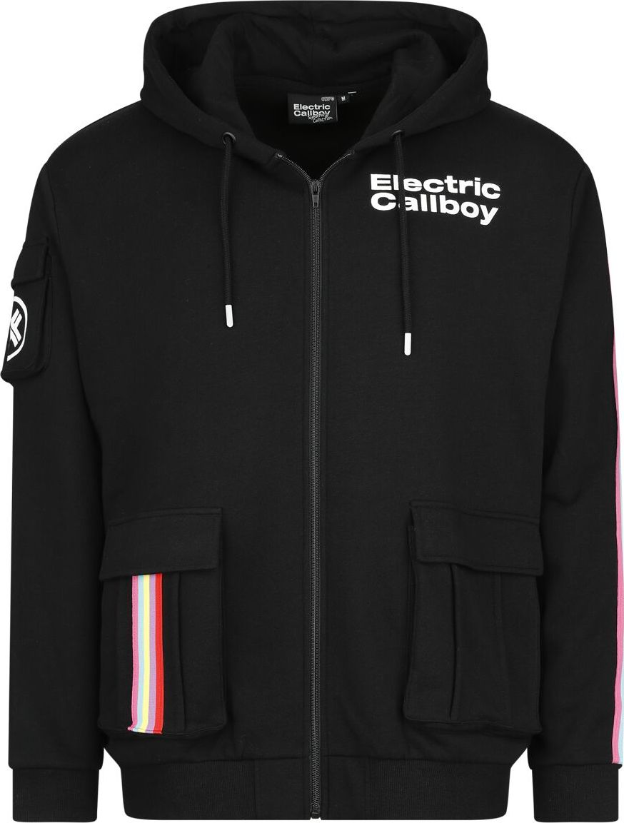 Electric Callboy EMP Signature Collection - Oversize Mikina s kapucí na zip černá - RockTime.cz