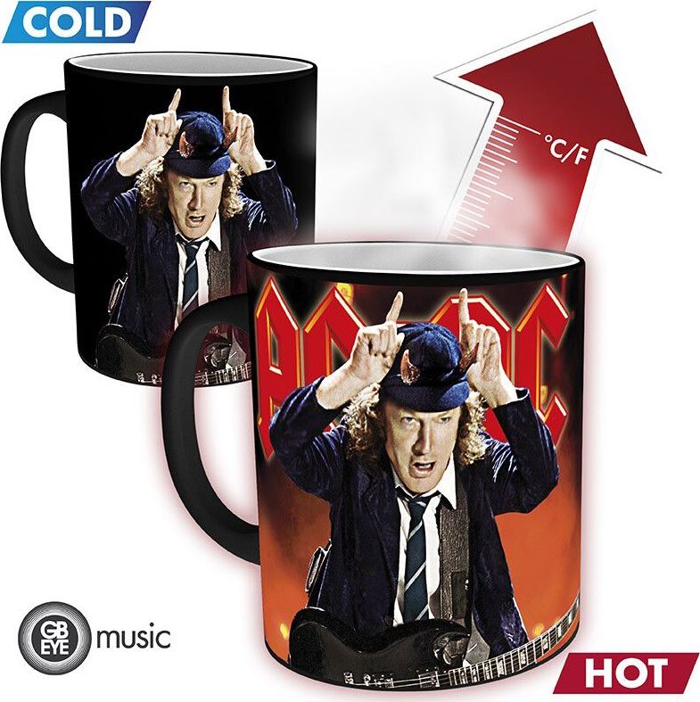 AC/DC Live - Tasse mit Thermoeffekt Hrnek vícebarevný - RockTime.cz