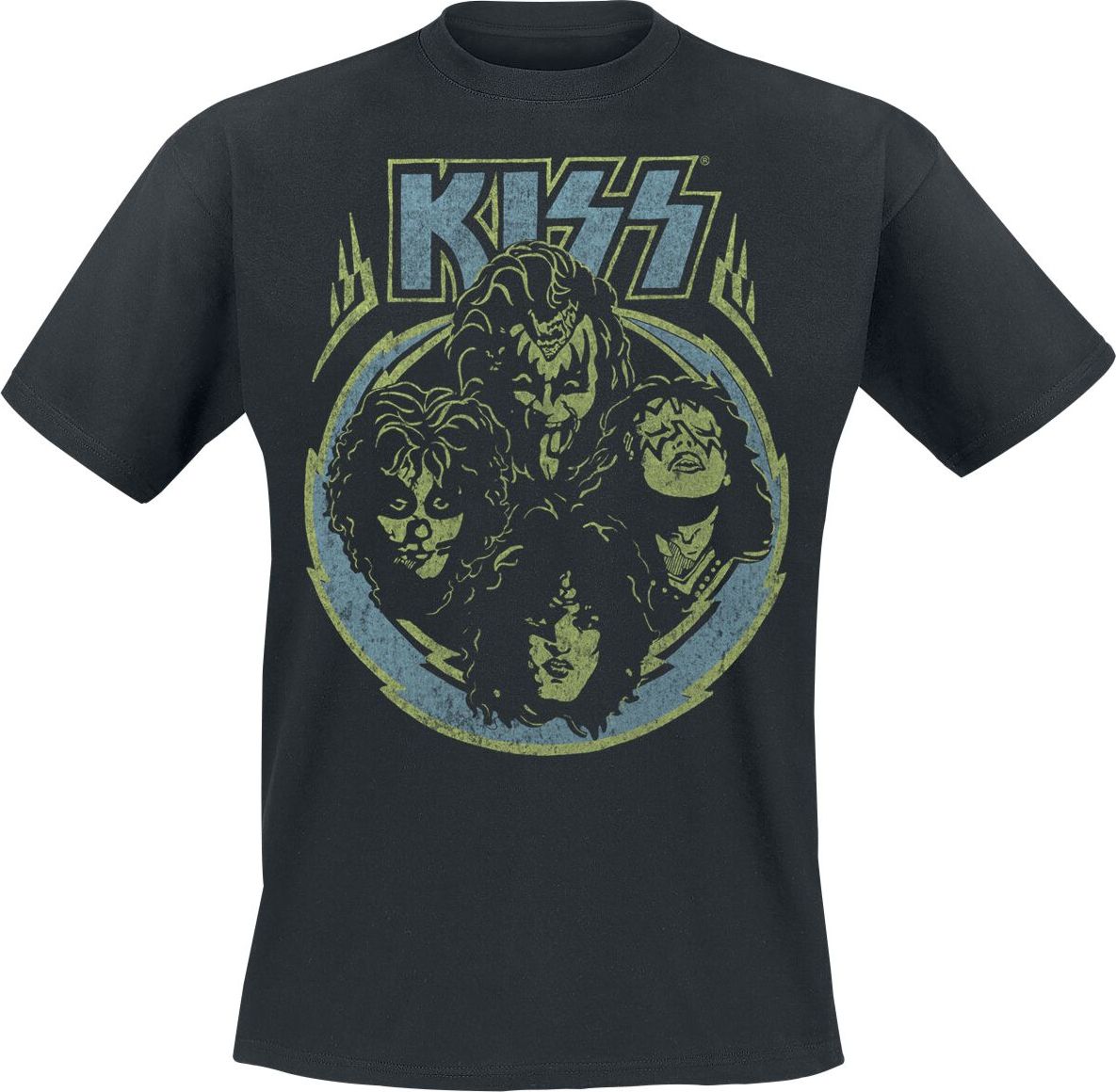 Kiss Destroyer Circle Tričko černá - RockTime.cz