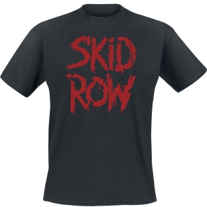 Skid Row Stacked Logo Tričko černá - RockTime.cz