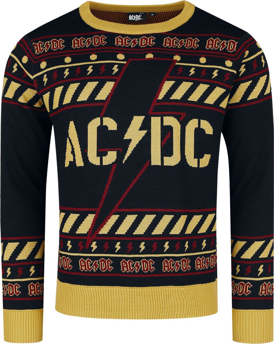 AC/DC Holiday Sweater 2024 Pletený svetr vícebarevný - RockTime.cz