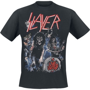 Slayer Live Undead Ripped Frame Tričko černá - RockTime.cz