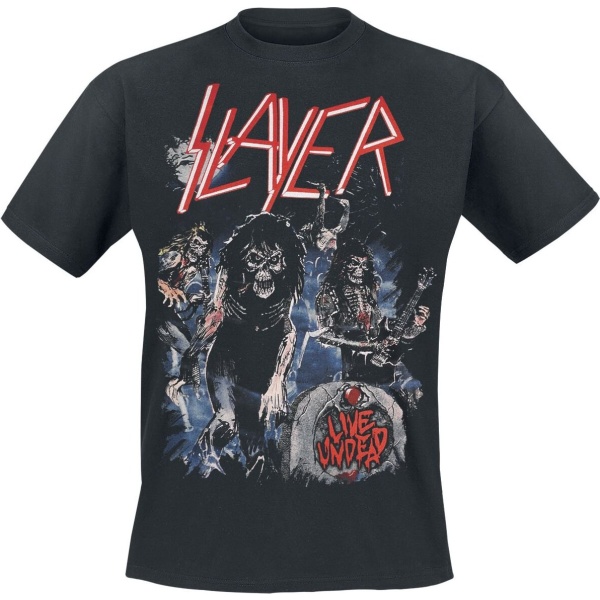 Slayer Live Undead Ripped Frame Tričko černá - RockTime.cz