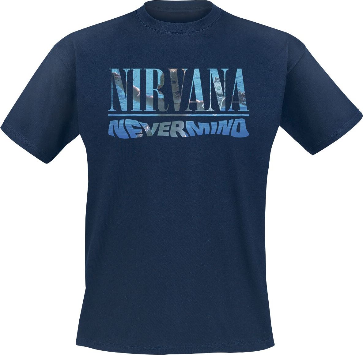 Nirvana Nevermind Tričko námořnická modrá - RockTime.cz