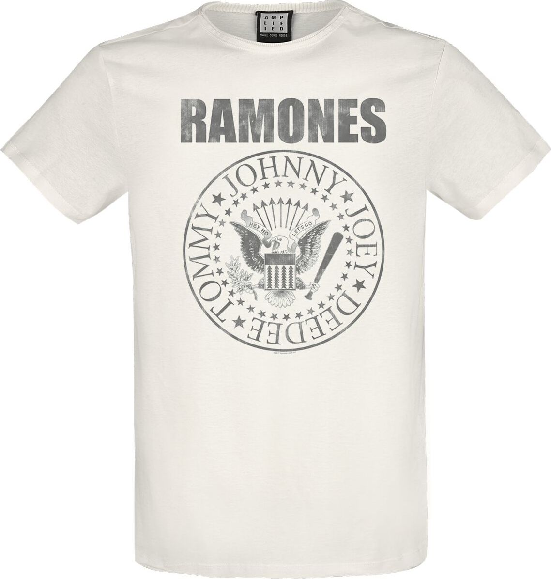 Ramones Amplified Collection - Vintage Shield Tričko bílá - RockTime.cz