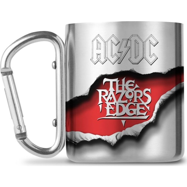 AC/DC The Razors Edge - Tasse mit Karabinerhaken Hrnek stríbrná - RockTime.cz