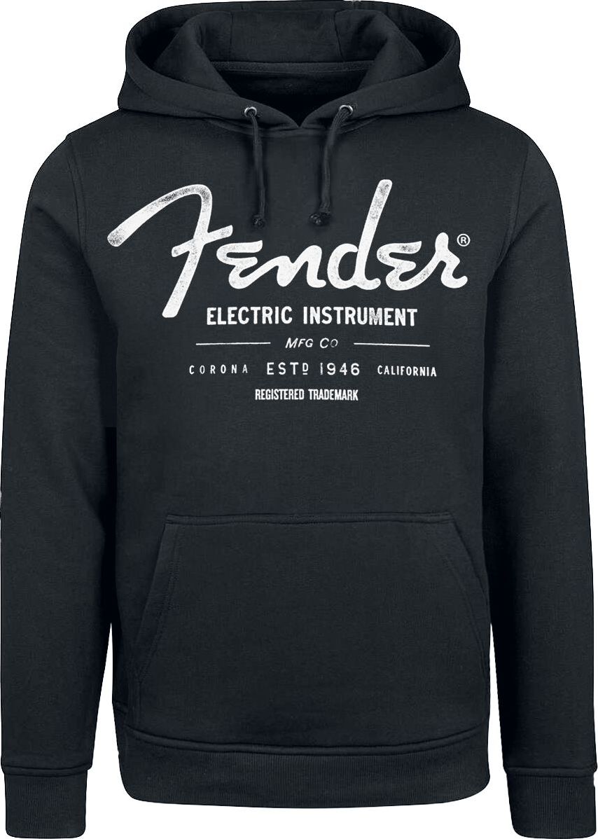 Fender Electric Instrument Mikina s kapucí černá - RockTime.cz