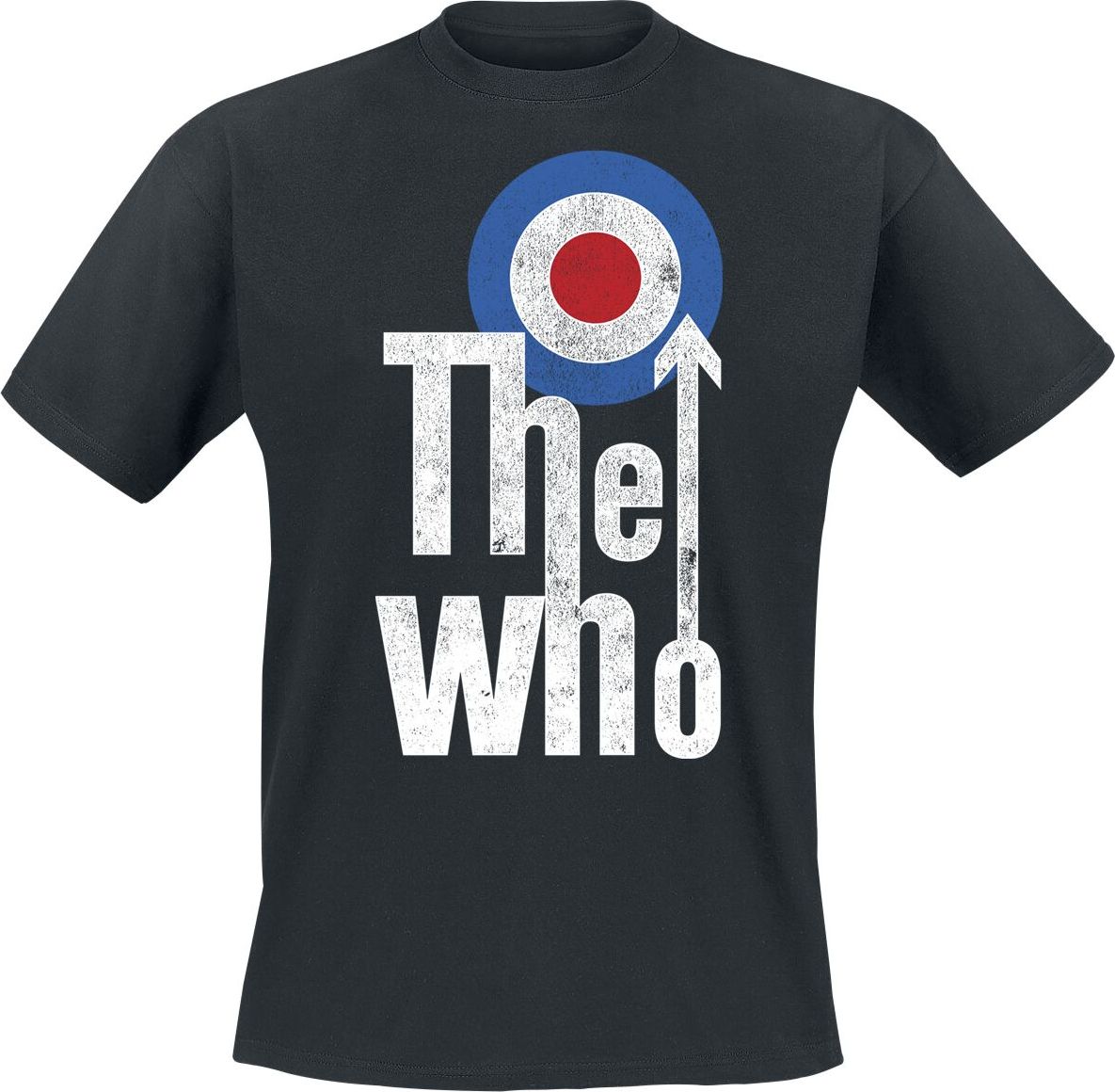 The Who Distressed Target Logo Tričko černá - RockTime.cz