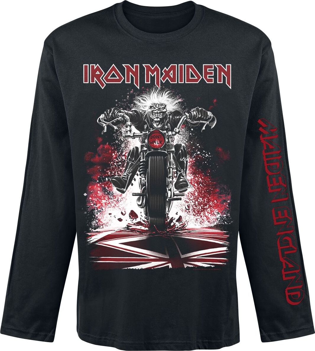 Iron Maiden Eddie Bike Tričko s dlouhým rukávem černá - RockTime.cz