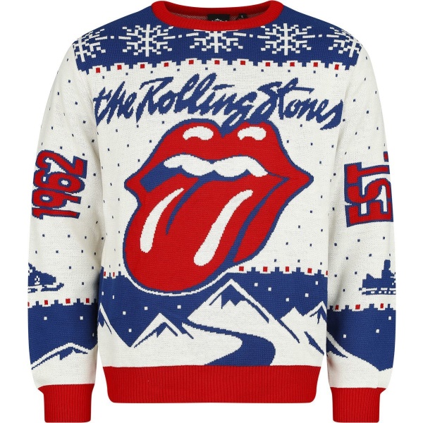 The Rolling Stones Holiday Sweater 2024 Pletený svetr vícebarevný - RockTime.cz