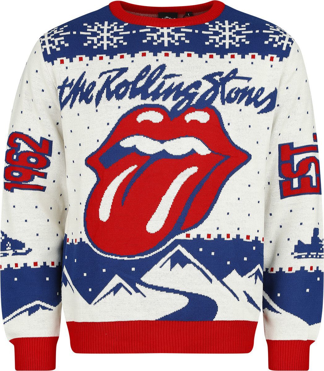 The Rolling Stones Holiday Sweater 2024 Pletený svetr vícebarevný - RockTime.cz