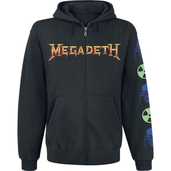 Megadeth Rust in peace Mikina s kapucí na zip černá - RockTime.cz