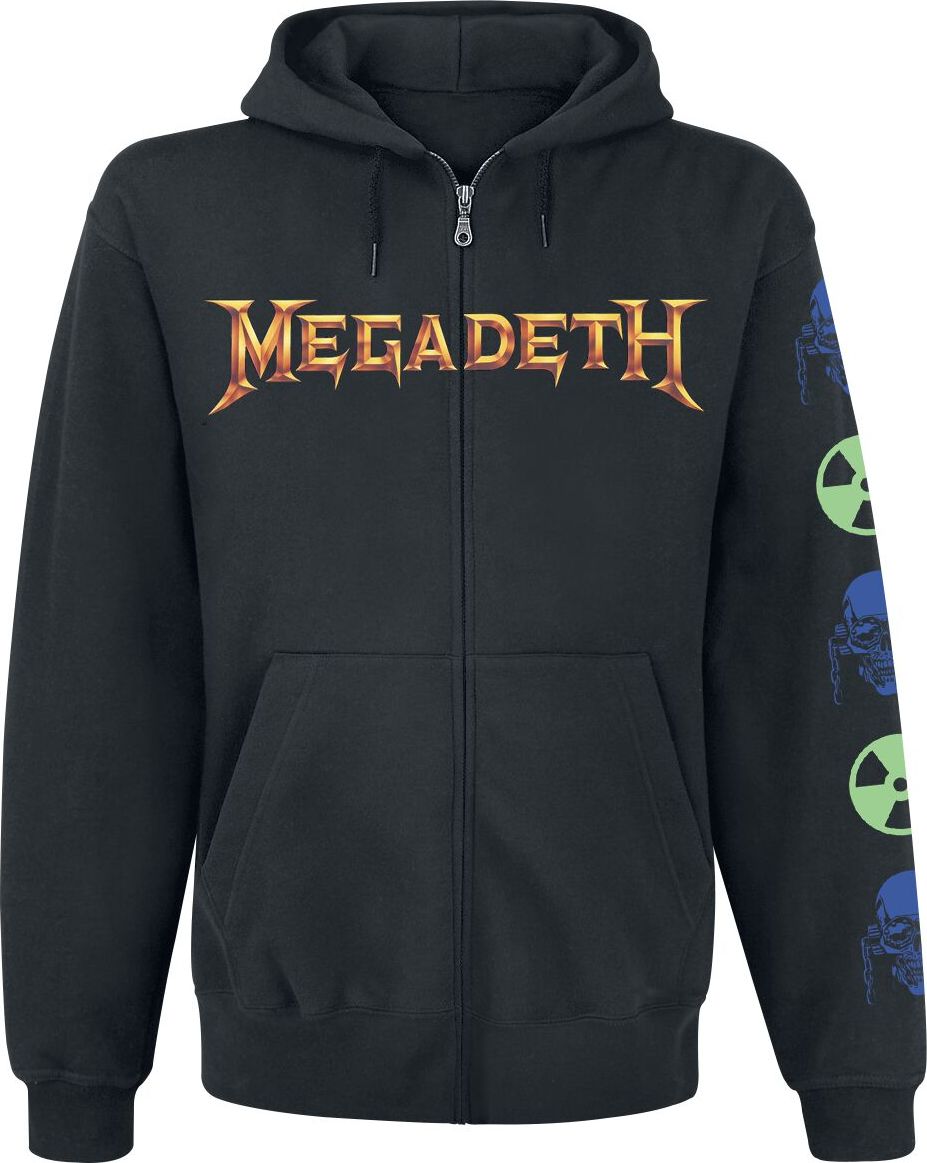 Megadeth Rust in peace Mikina s kapucí na zip černá - RockTime.cz