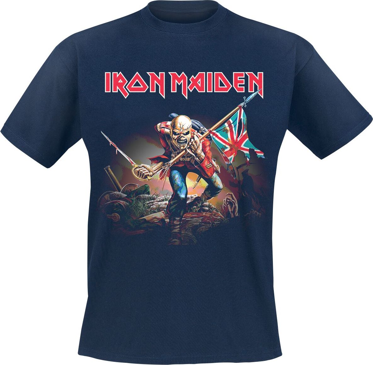 Iron Maiden Trooper Tričko námořnická modrá - RockTime.cz