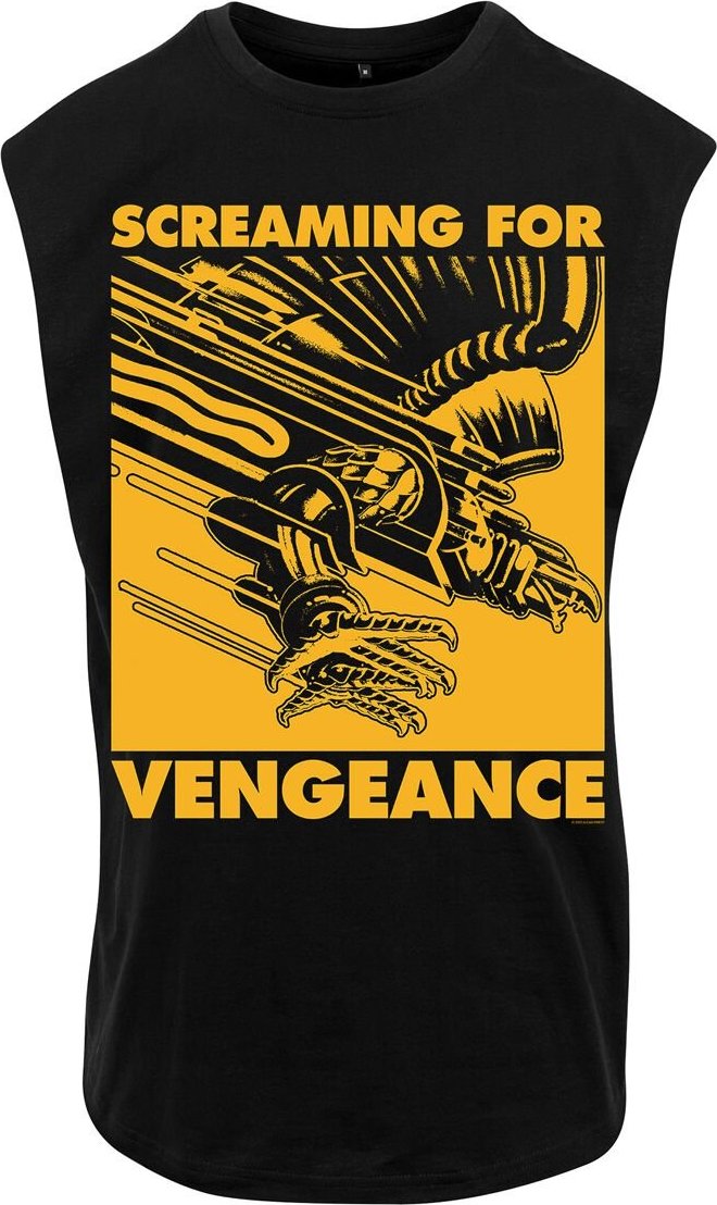 Judas Priest SFV 1 Colour Squared Gold Tank top černá - RockTime.cz