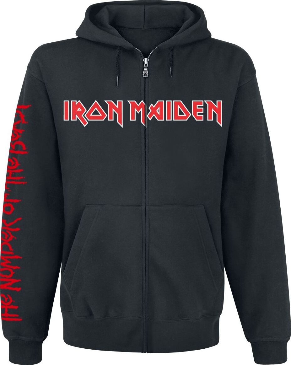 Iron Maiden NOTB Mikina s kapucí na zip černá - RockTime.cz