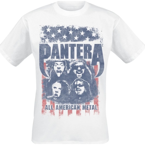 Pantera All American Metal Tričko bílá - RockTime.cz