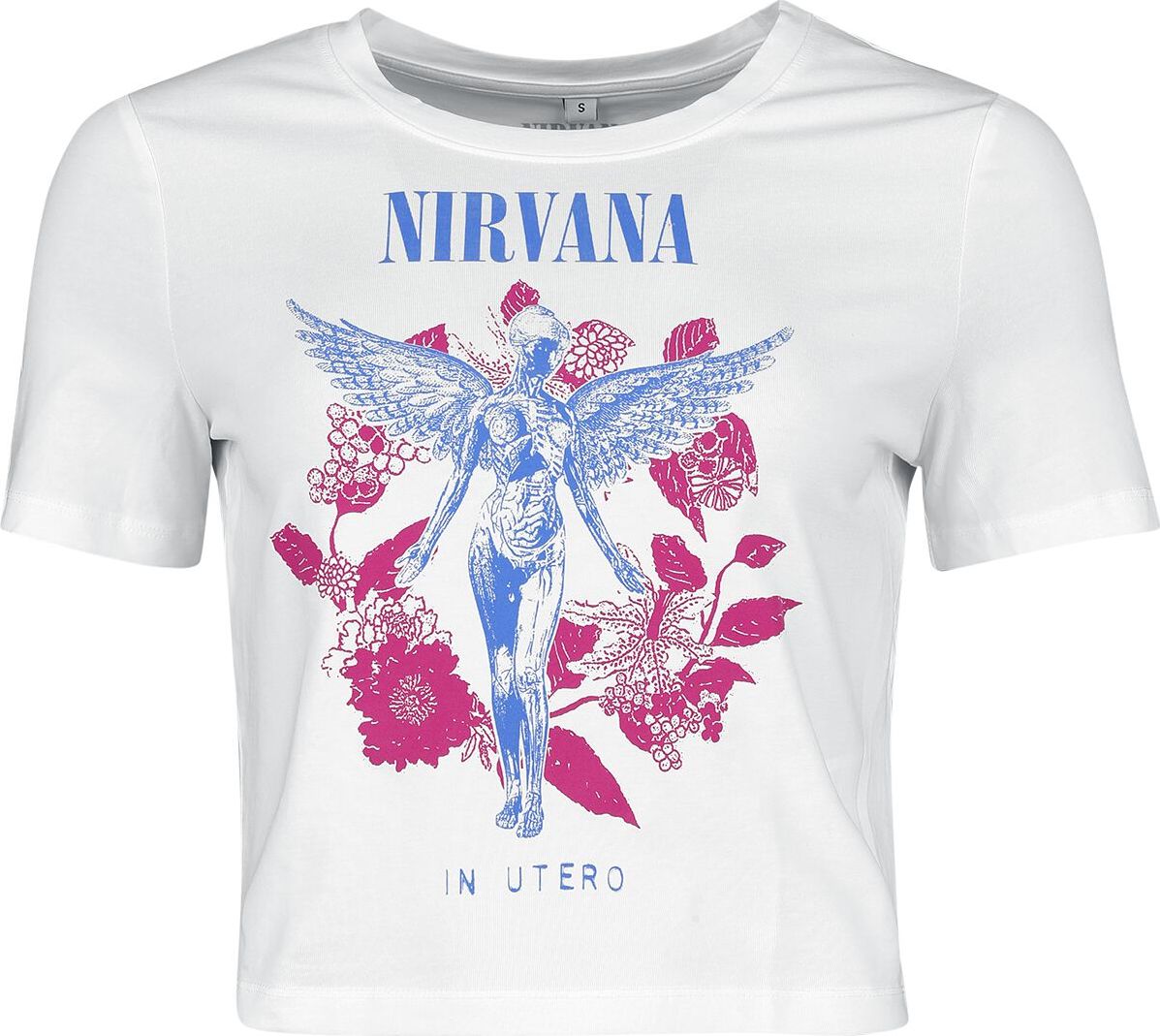 Nirvana Utero Flowers Dámské tričko bílá - RockTime.cz